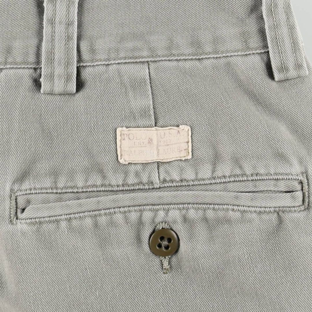 Ralph Lauren POLO by Ralph Lauren Chino Shorts Shorts Men's W34 equivalent cotton gray type Vintage Second Hand