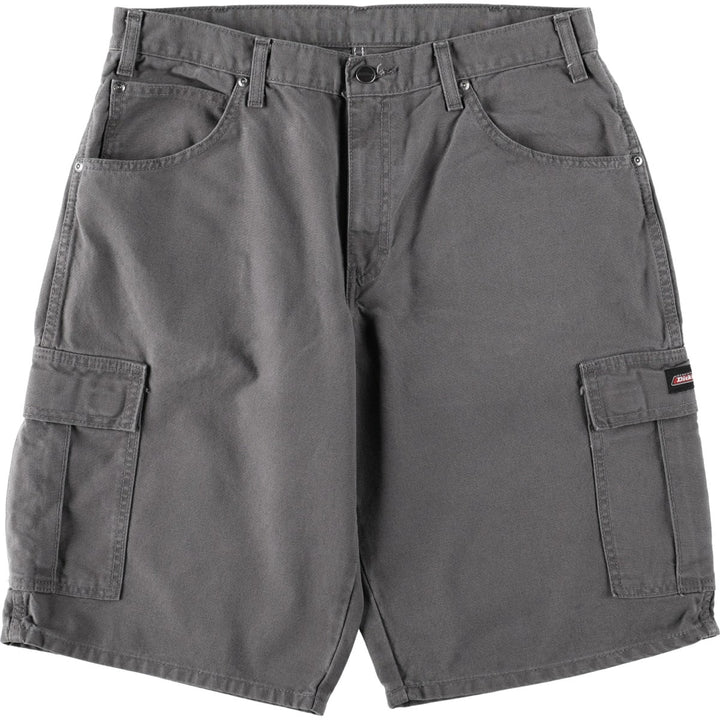 Dickies Duck Cargo Shorts, Half Pants, Men's, W34 equivalent cotton gray type Vintage Second Hand