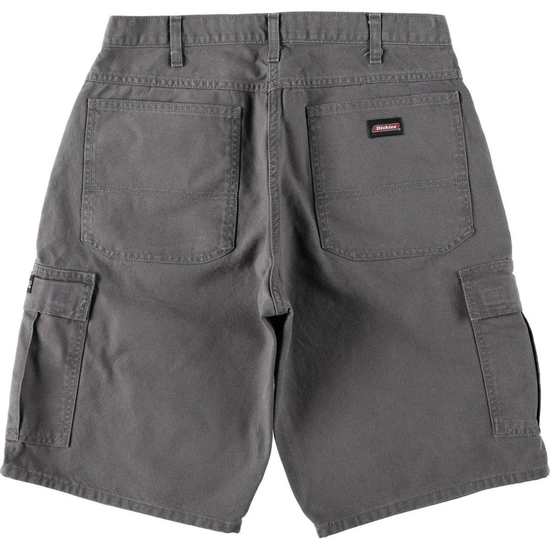 Dickies Duck Cargo Shorts, Half Pants, Men's, W34 equivalent cotton gray type Vintage Second Hand