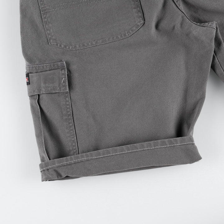 Dickies Duck Cargo Shorts, Half Pants, Men's, W34 equivalent cotton gray type Vintage Second Hand