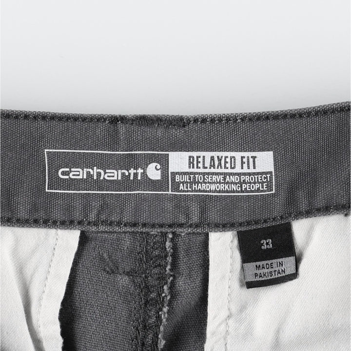Carhartt Relaxed Fit Duck Cargo Shorts, Men's, W34 equivalent cotton gray type Vintage Second Hand