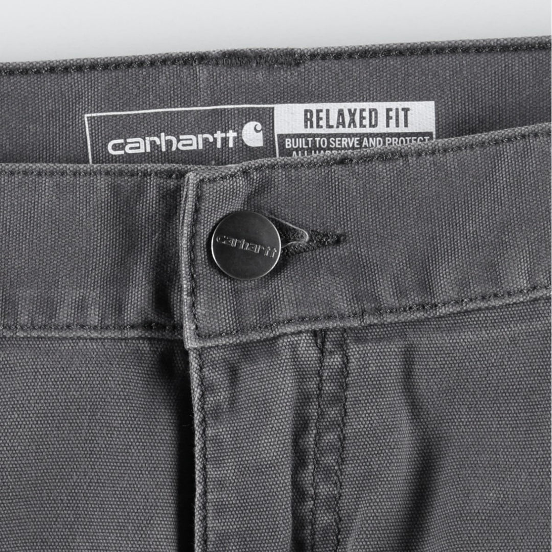Carhartt Relaxed Fit Duck Cargo Shorts, Men's, W34 equivalent cotton gray type Vintage Second Hand