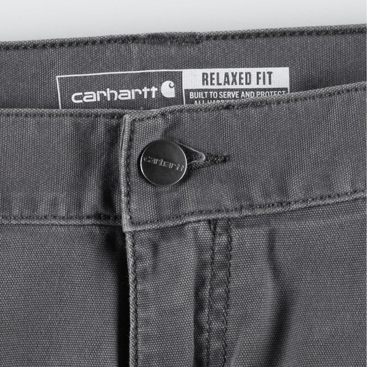 Carhartt Relaxed Fit Duck Cargo Shorts, Men's, W34 equivalent cotton gray type Vintage Second Hand