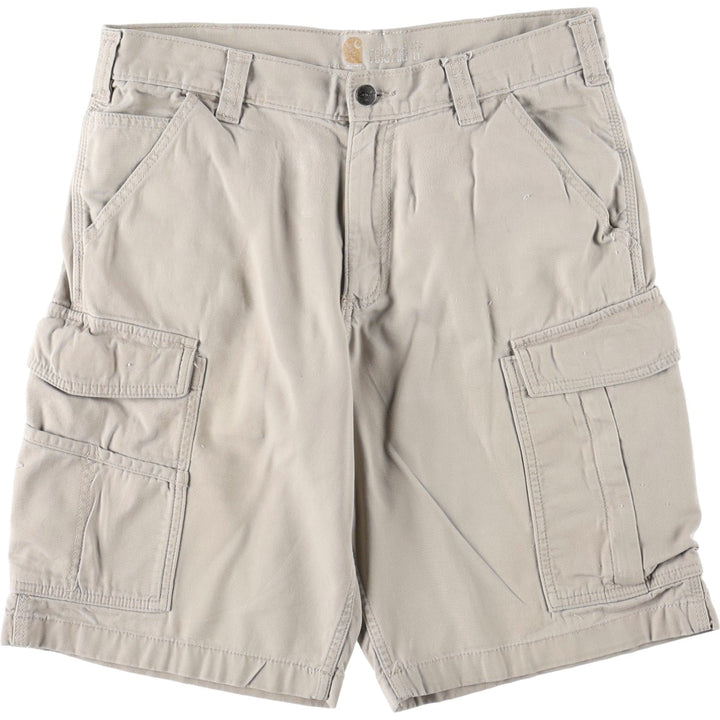 Carhartt Relaxed Fit Duck Painter Shorts, Men's Size W33 cotton ivory Vintage Second Hand