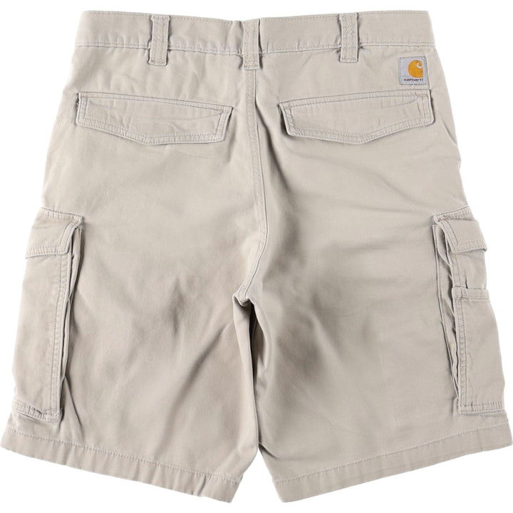 Carhartt Relaxed Fit Duck Painter Shorts, Men's Size W33 cotton ivory Vintage Second Hand
