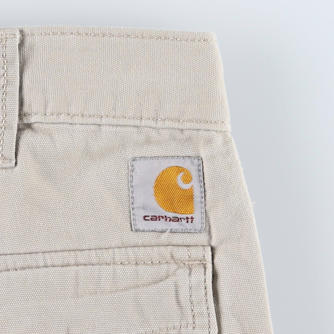 Carhartt Relaxed Fit Duck Painter Shorts, Men's Size W33 cotton ivory Vintage Second Hand