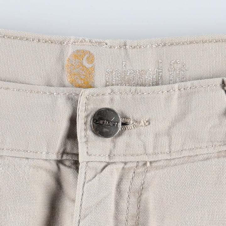 Carhartt Relaxed Fit Duck Painter Shorts, Men's Size W33 cotton ivory Vintage Second Hand