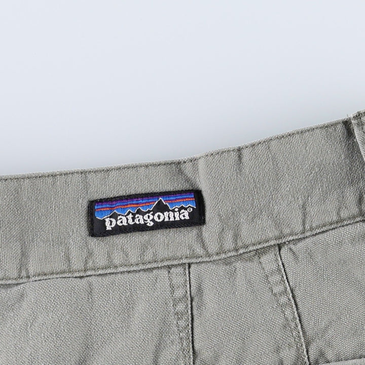 Patagonia Organic Cotton Duck Work Shorts (Men's W38 equivalent) Organic cotton Khaki type Vintage Second Hand