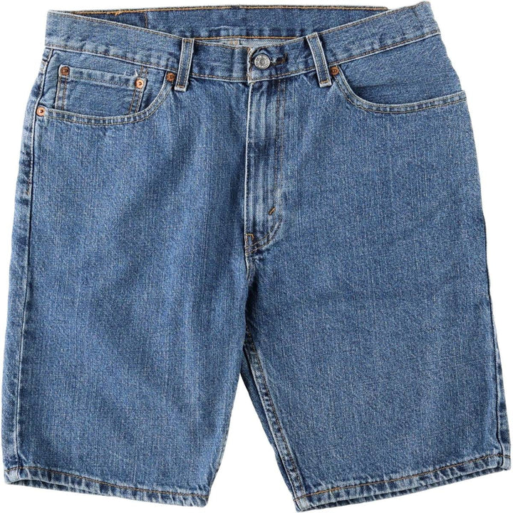 Levi's 505 denim shorts, men's size W35 cotton blue type Vintage Second Hand