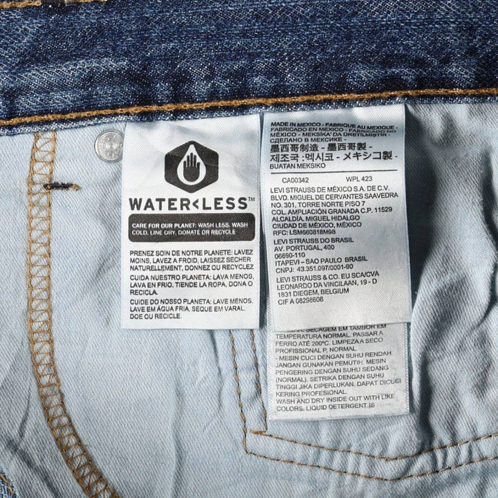 Levi's 505 denim shorts, men's size W35 cotton blue type Vintage Second Hand