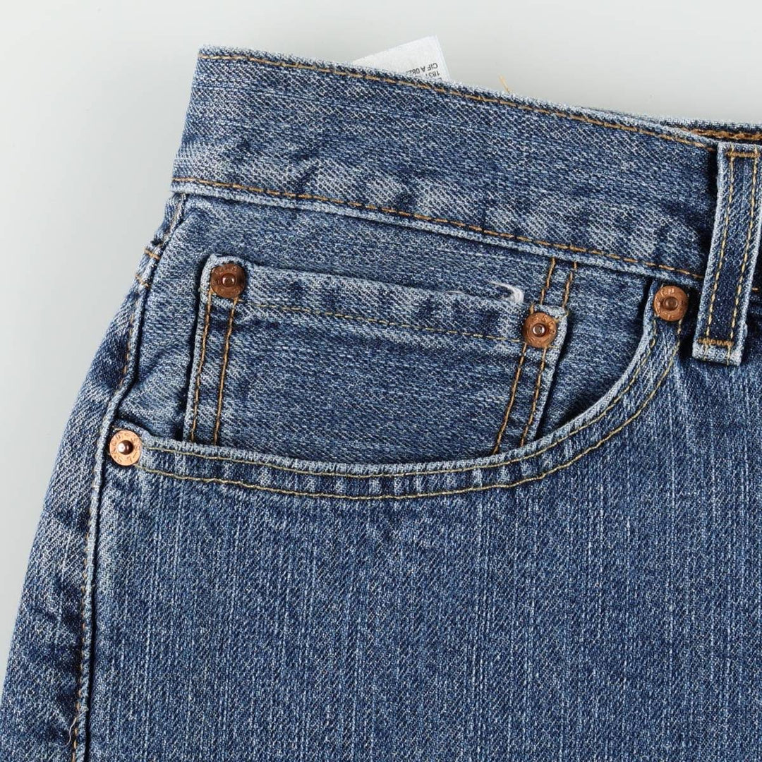 Levi's 505 denim shorts, men's size W35 cotton blue type Vintage Second Hand