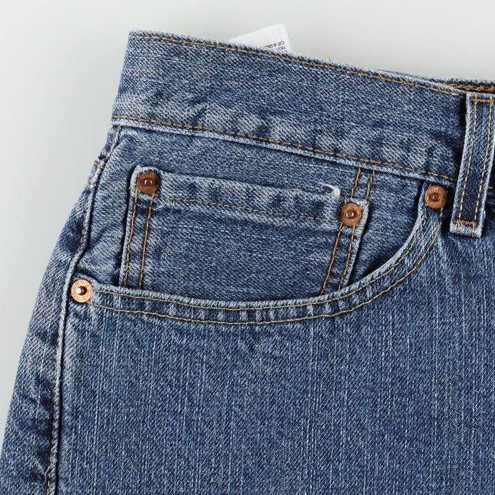 Levi's 505 denim shorts, men's size W35 cotton blue type Vintage Second Hand