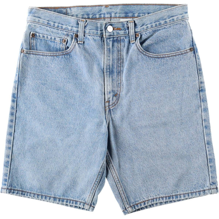 00'S Levi's 505 REGULAR FIT denim shorts, men's size w34 cotton blue type Vintage Second Hand