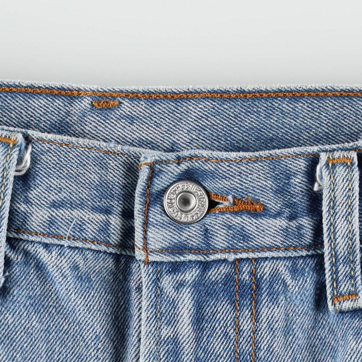 00'S Levi's 505 REGULAR FIT denim shorts, men's size w34 cotton blue type Vintage Second Hand
