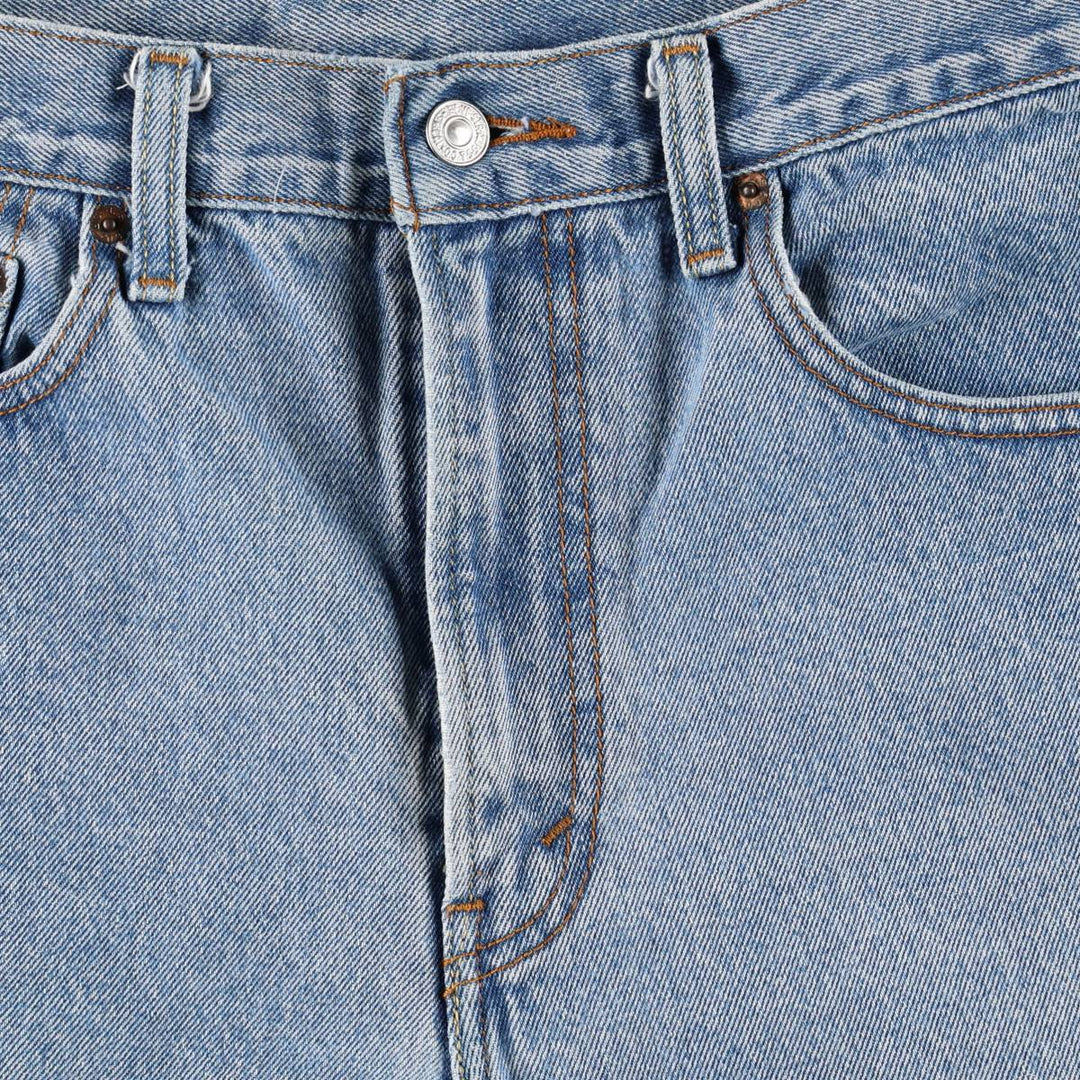 00'S Levi's 505 REGULAR FIT denim shorts, men's size w34 cotton blue type Vintage Second Hand