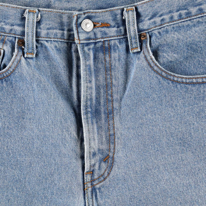 00'S Levi's 505 REGULAR FIT denim shorts, men's size w34 cotton blue type Vintage Second Hand
