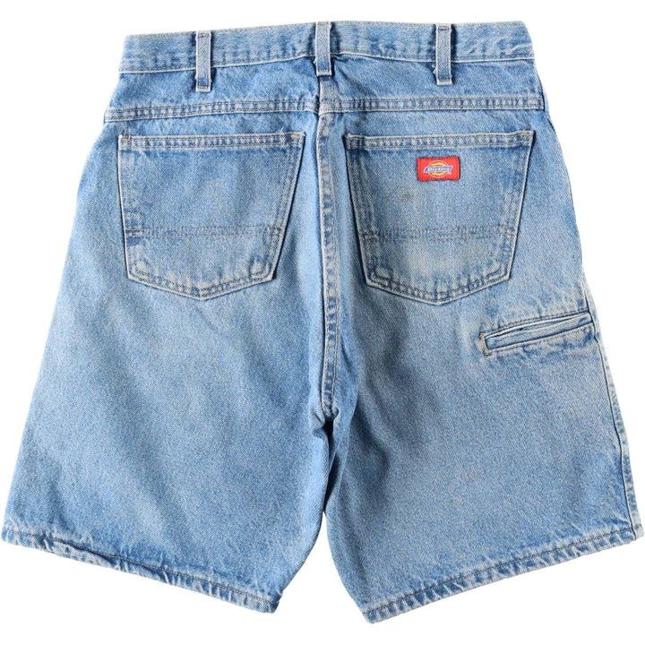 Dickies denim shorts, men's size W33 (approx.) cotton blue type Vintage Second Hand