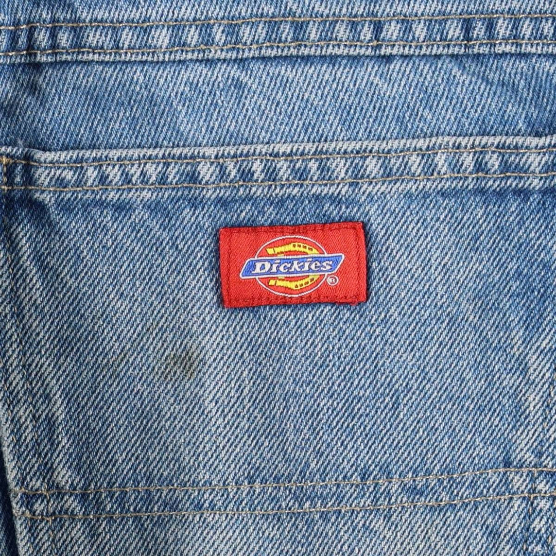 Dickies denim shorts, men's size W33 (approx.) cotton blue type Vintage Second Hand