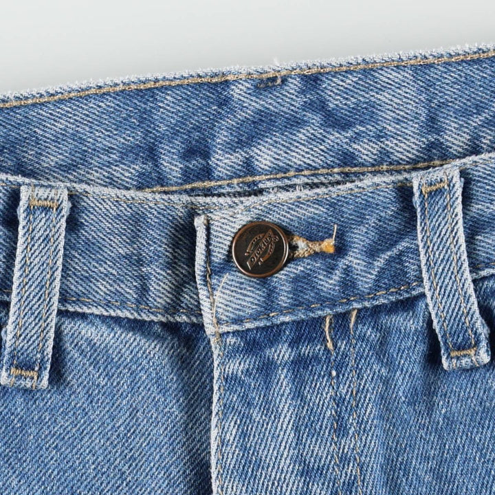 Dickies denim shorts, men's size W33 (approx.) cotton blue type Vintage Second Hand