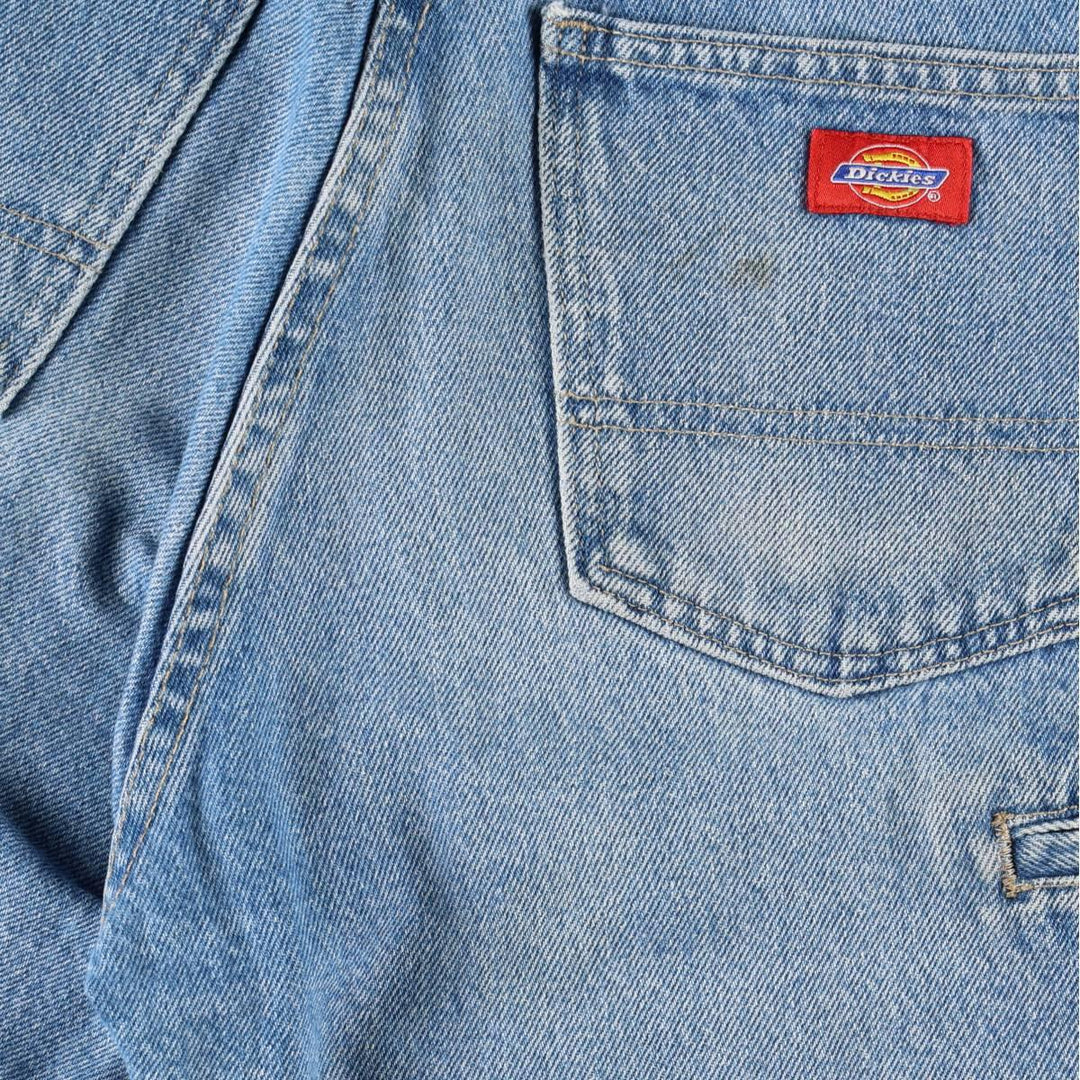 Dickies denim shorts, men's size W33 (approx.) cotton blue type Vintage Second Hand