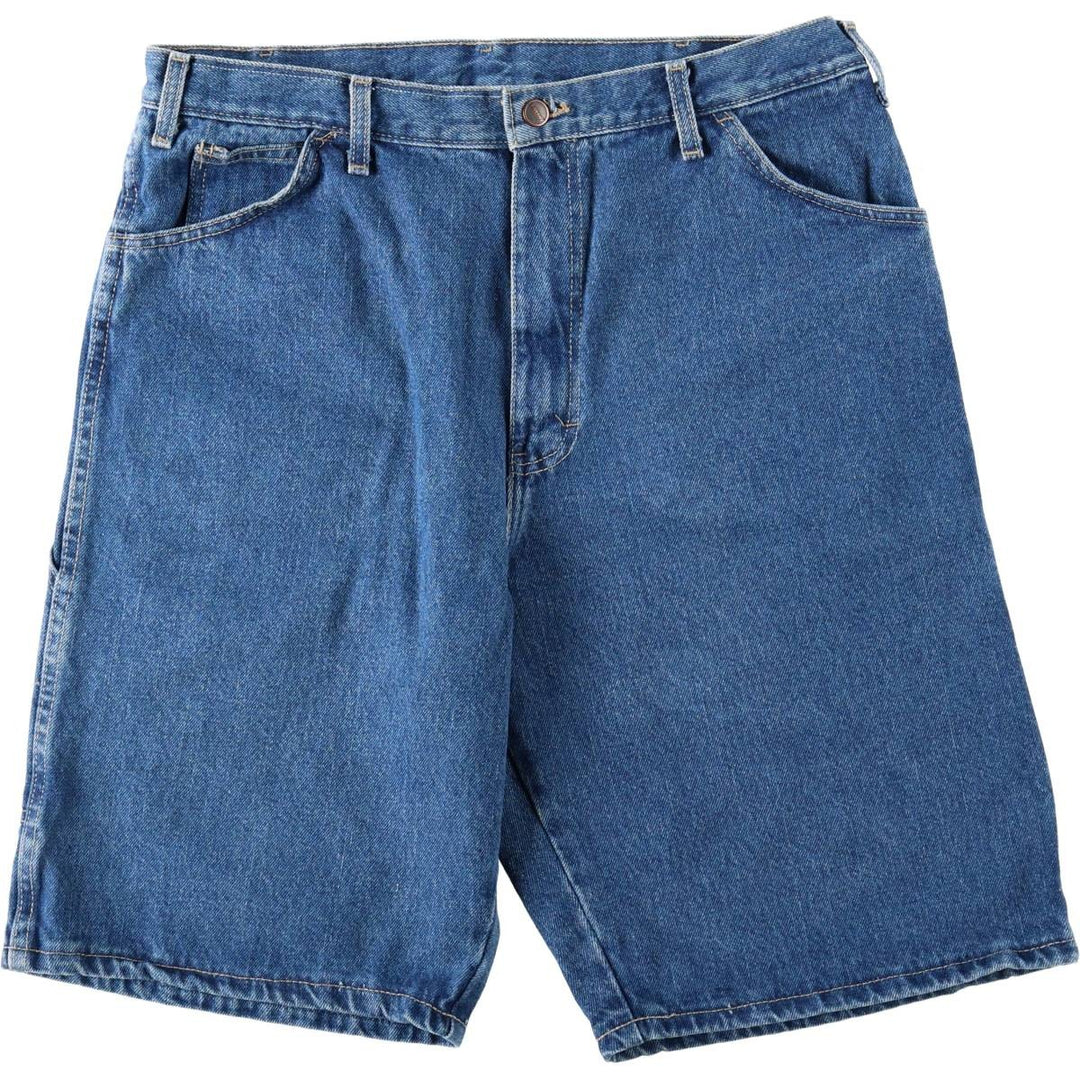 Dickies denim painter shorts, half pants, men's size w36 cotton blue type Vintage Second Hand
