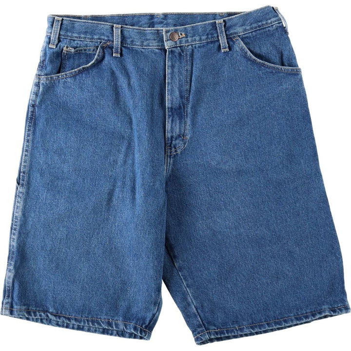 Dickies denim painter shorts, half pants, men's size w36 cotton blue type Vintage Second Hand