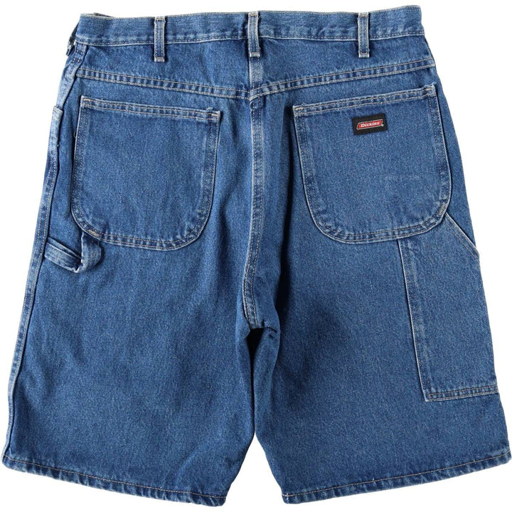 Dickies denim painter shorts, half pants, men's size w36 cotton blue type Vintage Second Hand