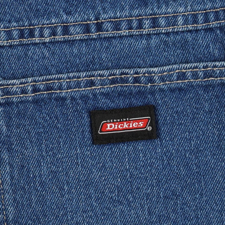 Dickies denim painter shorts, half pants, men's size w36 cotton blue type Vintage Second Hand