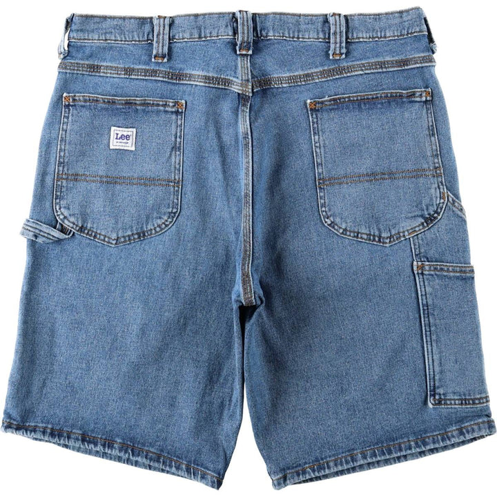 Lee denim painter shorts, men's size W37 (approx.) cotton blue type Vintage Second Hand