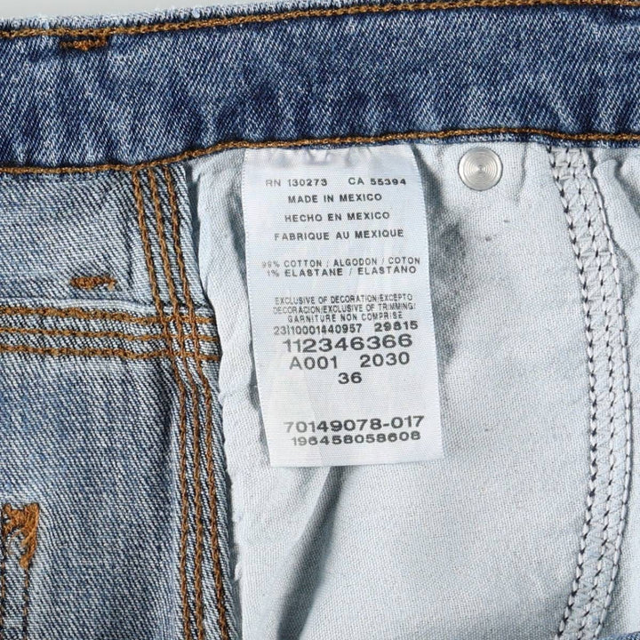 Lee denim painter shorts, men's size W37 (approx.) cotton blue type Vintage Second Hand