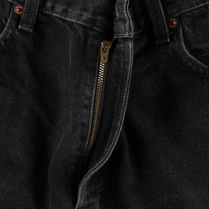 00'S Levi's 550 Relaxed Fit Black Denim Shorts for Men, W35 cotton black type Vintage Second Hand