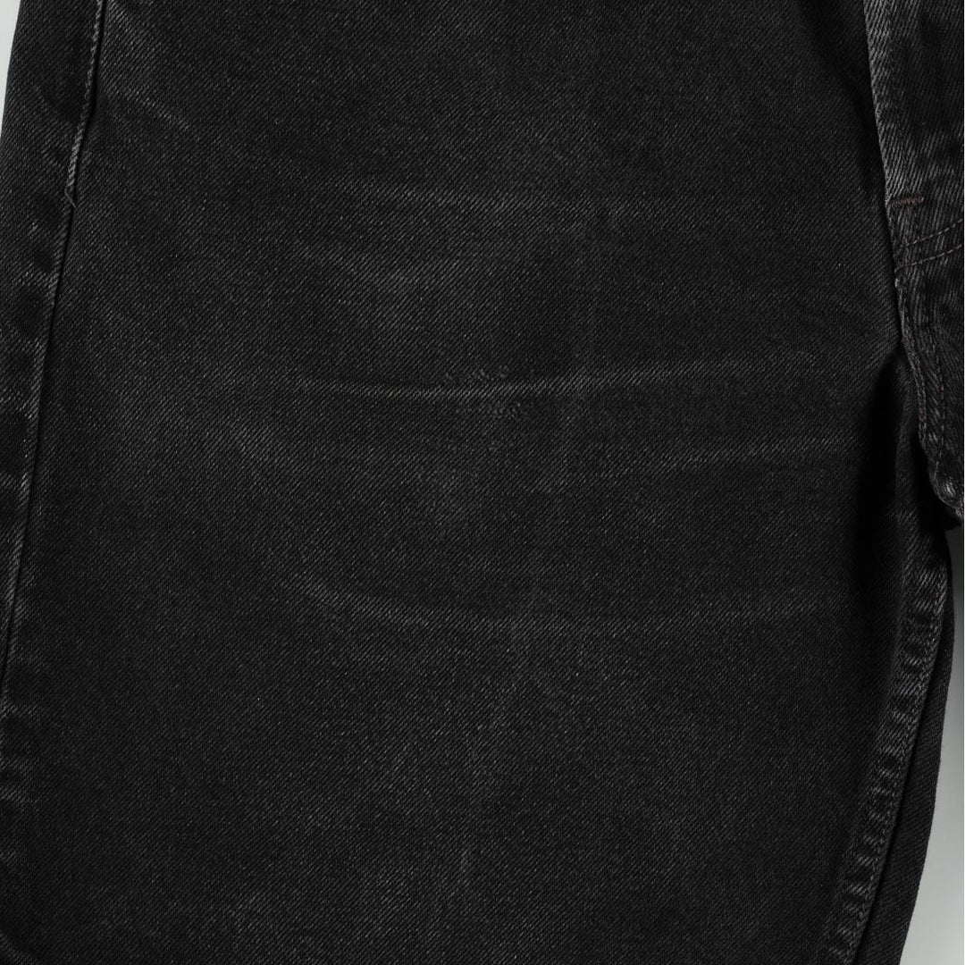 00'S Levi's 550 Relaxed Fit Black Denim Shorts for Men, W35 cotton black type Vintage Second Hand