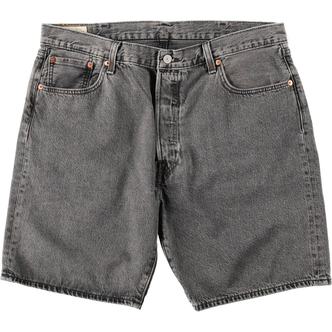 Levi's 501 LEVIS PREMIUM Big E Black Denim Shorts (Men's W37 equivalent) cotton blue type Vintage Second Hand