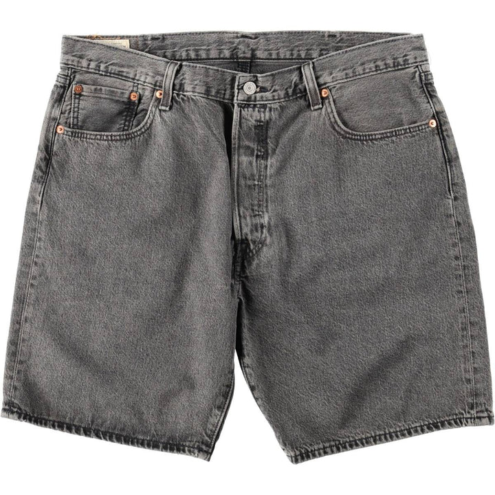 Levi's 501 LEVIS PREMIUM Big E Black Denim Shorts (Men's W37 equivalent) cotton blue type Vintage Second Hand