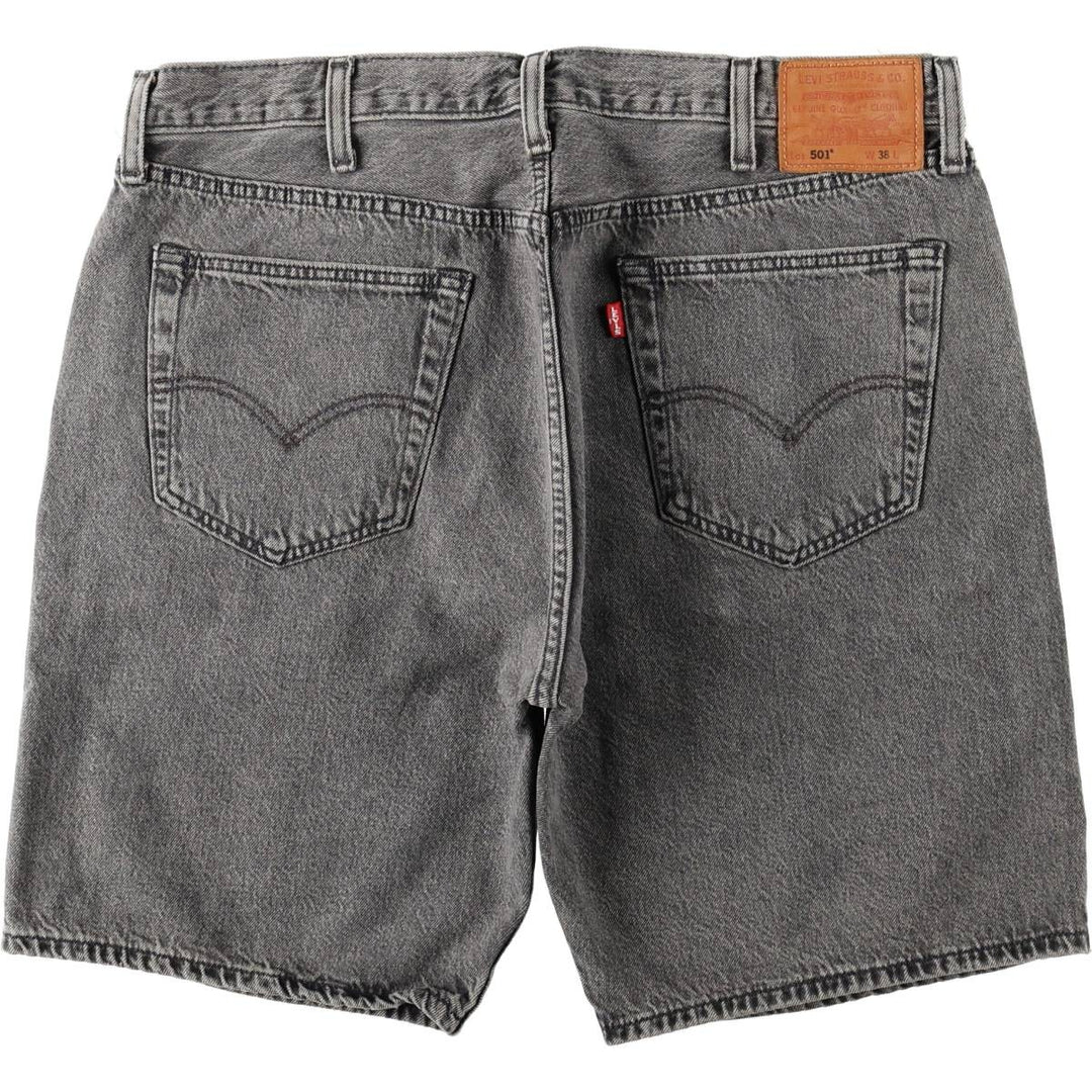 Levi's 501 LEVIS PREMIUM Big E Black Denim Shorts (Men's W37 equivalent) cotton blue type Vintage Second Hand