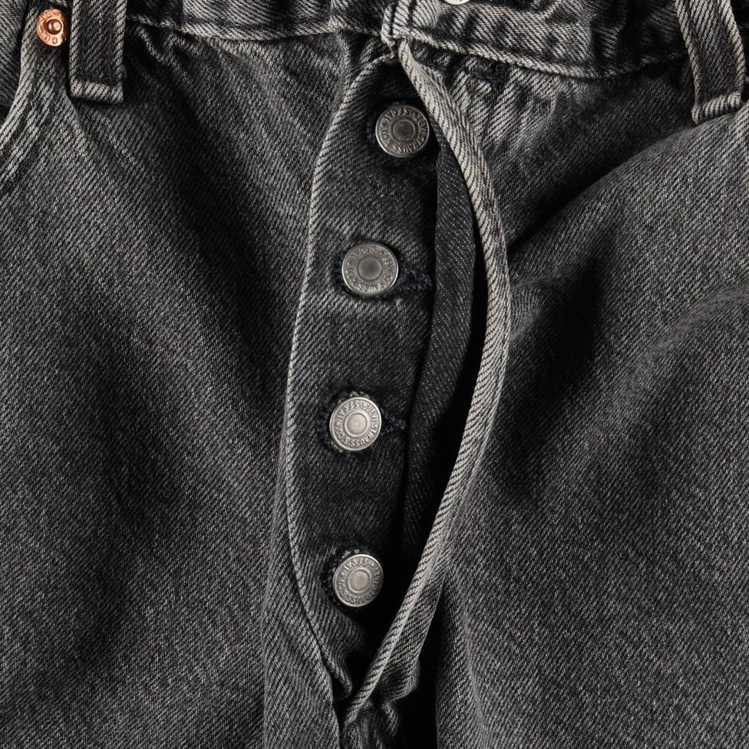 Levi's 501 LEVIS PREMIUM Big E Black Denim Shorts (Men's W37 equivalent) cotton blue type Vintage Second Hand