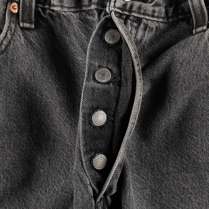 Levi's 501 LEVIS PREMIUM Big E Black Denim Shorts (Men's W37 equivalent) cotton blue type Vintage Second Hand