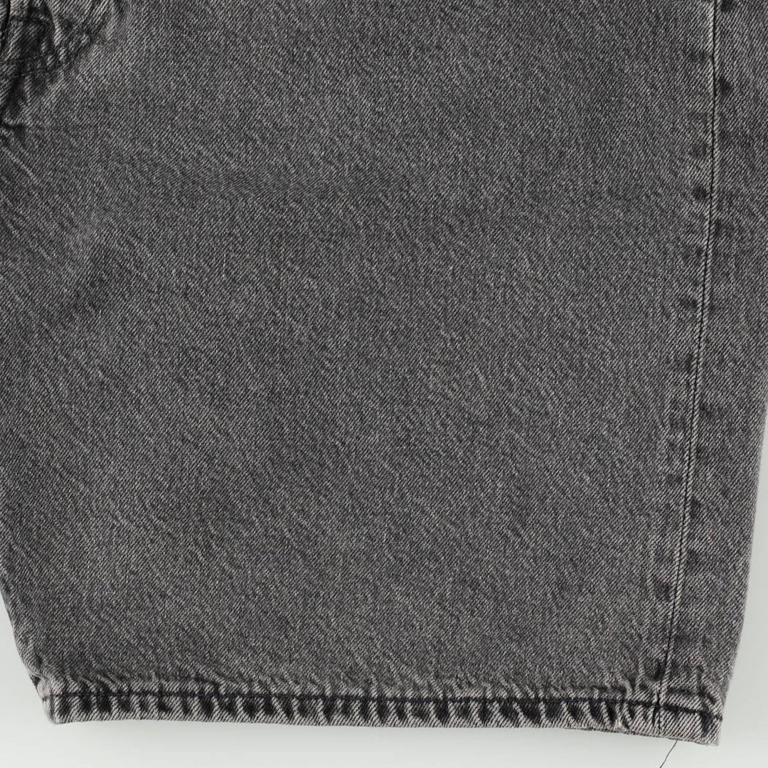 Levi's 501 LEVIS PREMIUM Big E Black Denim Shorts (Men's W37 equivalent) cotton blue type Vintage Second Hand