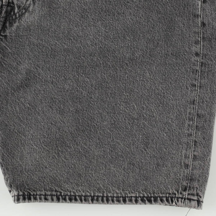 Levi's 501 LEVIS PREMIUM Big E Black Denim Shorts (Men's W37 equivalent) cotton blue type Vintage Second Hand
