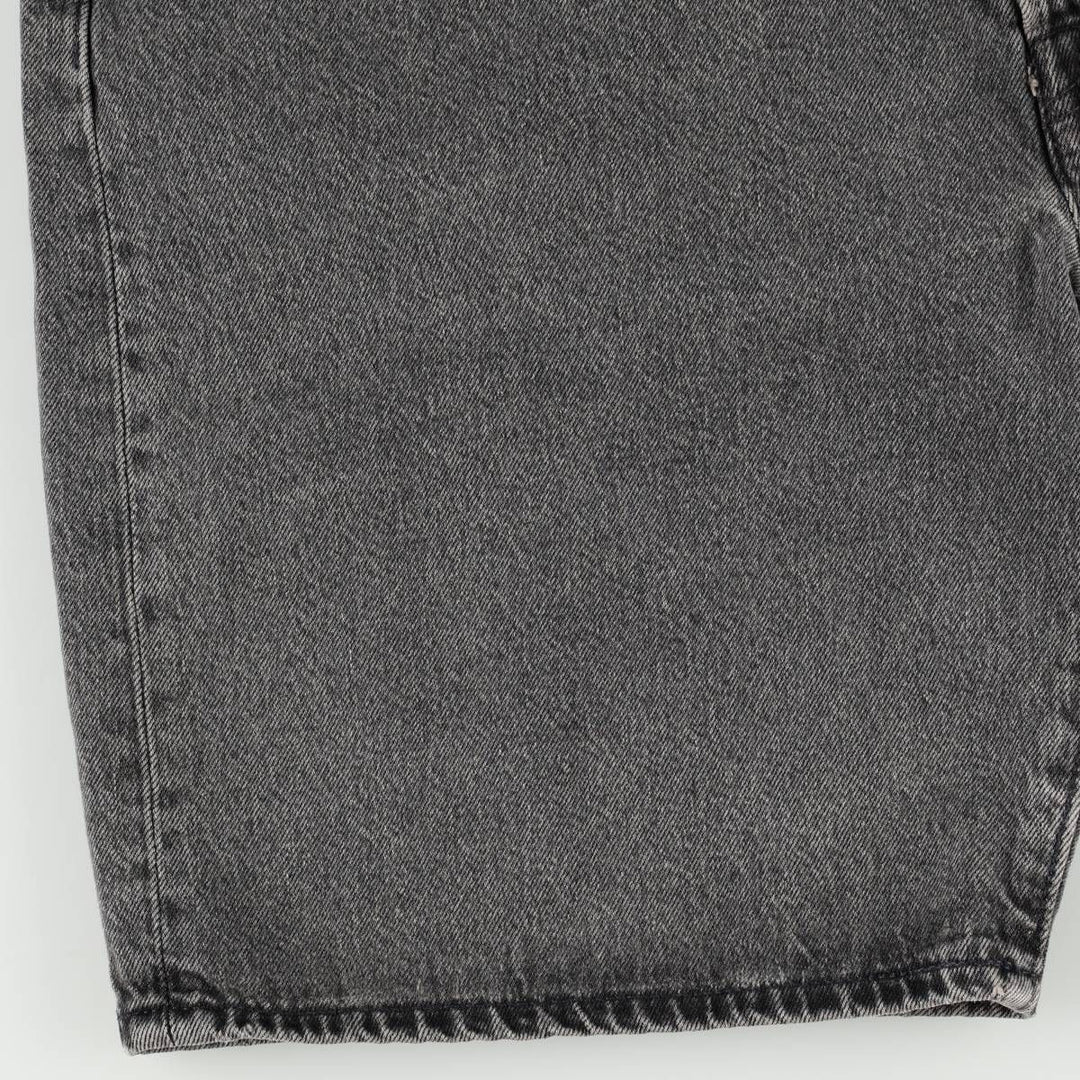 Levi's 501 LEVIS PREMIUM Big E Black Denim Shorts (Men's W37 equivalent) cotton blue type Vintage Second Hand