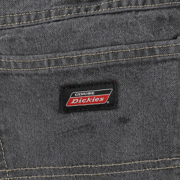 Dickies denim painter shorts, half pants, men's, w35 equivalent cotton black type Vintage Second Hand