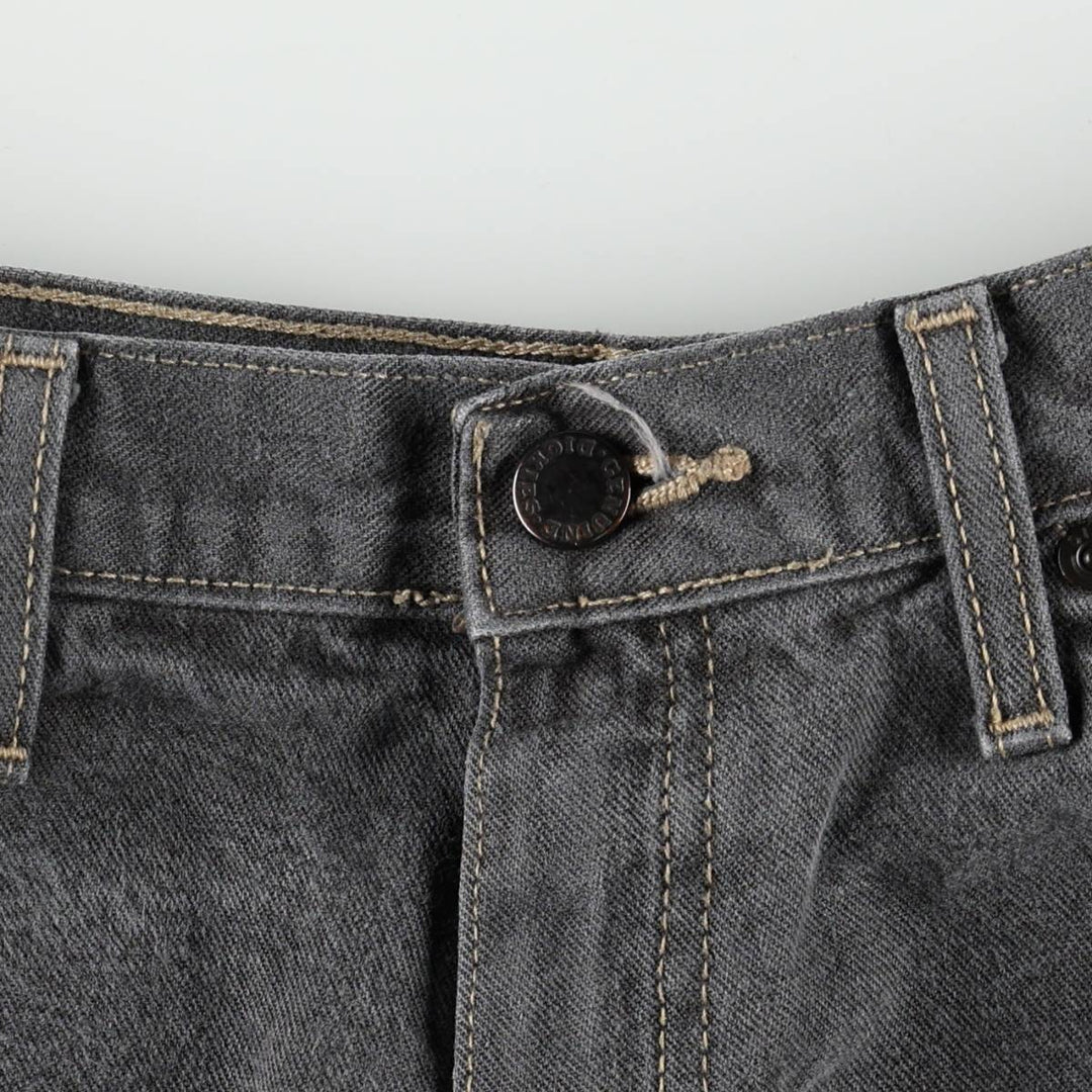 Dickies denim painter shorts, half pants, men's, w35 equivalent cotton black type Vintage Second Hand