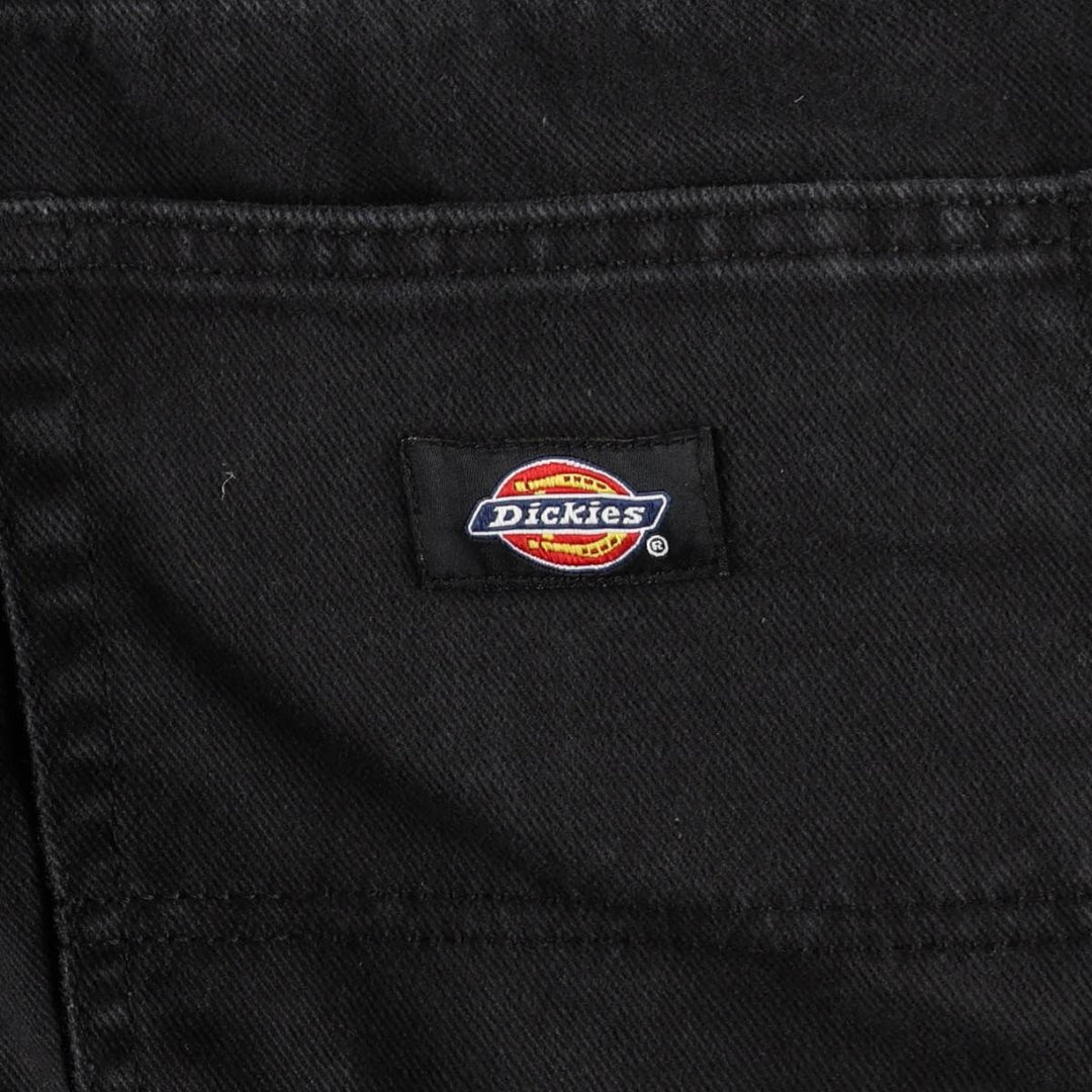 Dickies denim painter shorts, half pants, men's size w34 cotton black type Vintage Second Hand