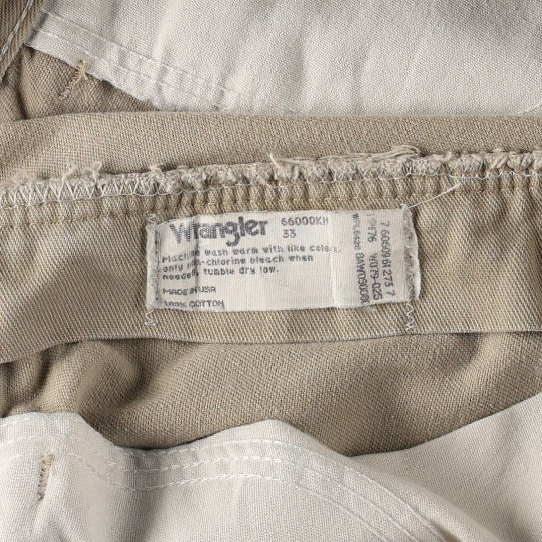 90'S Wrangler denim shorts, half pants, made in USA, men's size W33 equivalent, vintage. cotton Beige type Vintage Second Hand