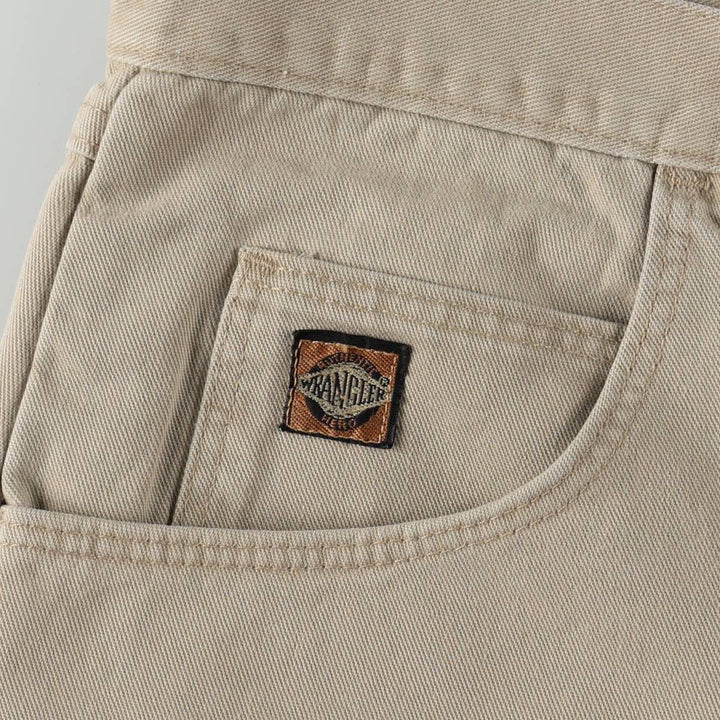 90'S Wrangler denim shorts, half pants, made in USA, men's size W33 equivalent, vintage. cotton Beige type Vintage Second Hand