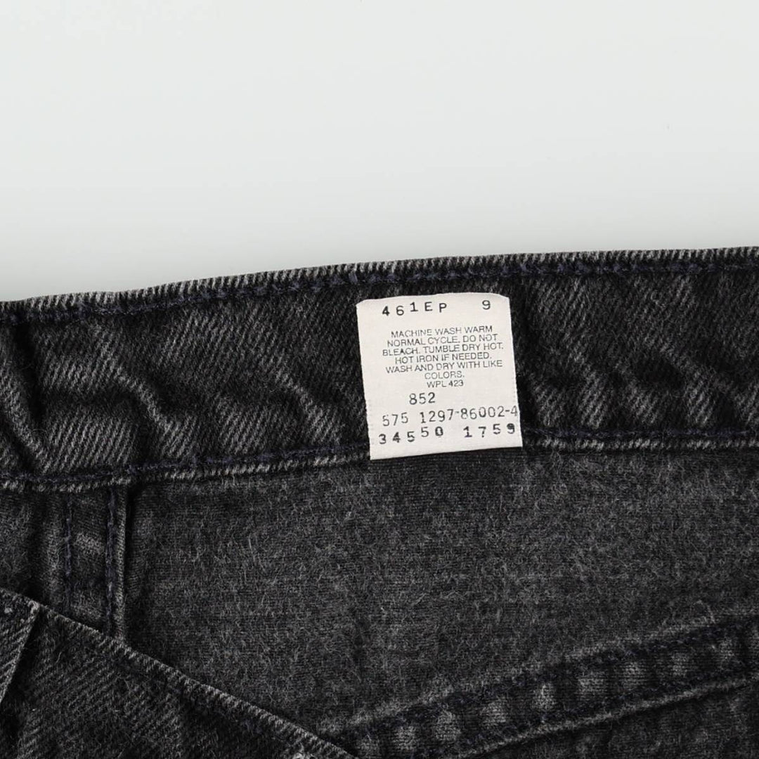 90'S Levi's 550 Relaxed Fit Black Denim Shorts, Made in USA, Men's Size W36 (approx.), Vintage cotton black type Vintage Second Hand
