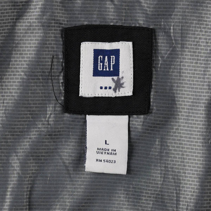 GAP Swing Top Sports Jacket, Men's Size L Polyurethane Coated Nylon black type Vintage Second Hand