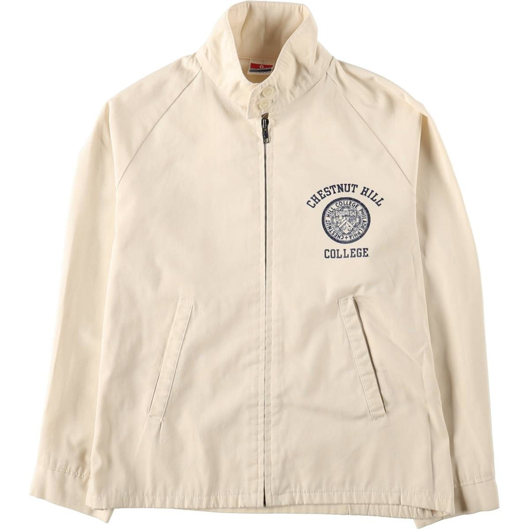 70'S Sportsmaster College Harrington Jacket Swing Top, Men's Size S (Equivalent), Vintage unclear ivory Vintage Second Hand