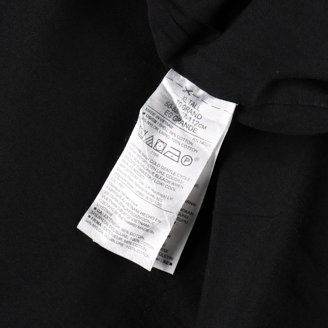 Banana Republic Harrington Jacket Swing Top (Men's XL equivalent) cotton black type Vintage Second Hand