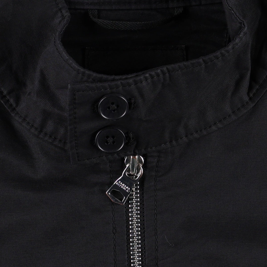 Banana Republic Harrington Jacket Swing Top (Men's XL equivalent) cotton black type Vintage Second Hand